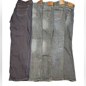 5 pairs Men's Lee jeans. Size 36x29